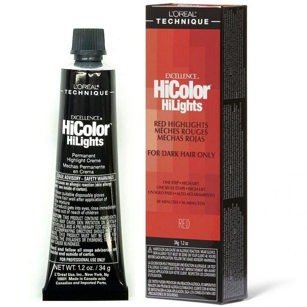 L Oreal Excellence Hicolor Hilights For Dark Hair Only Red Highlights