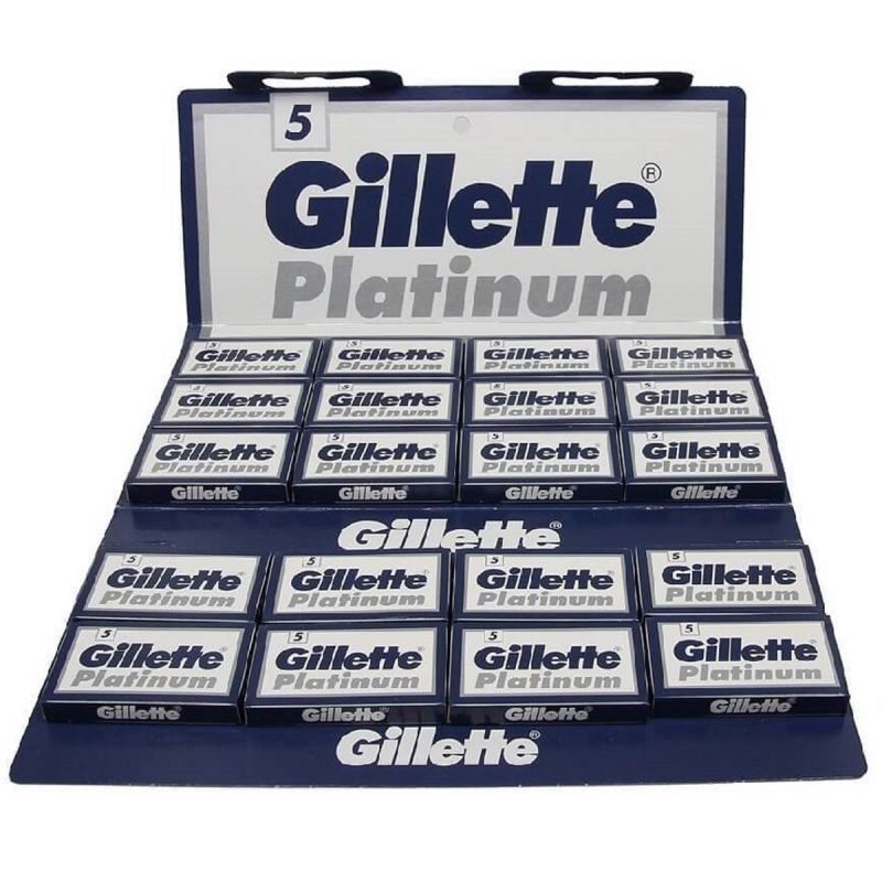 Gillette Platinum Double Edge Blades 100 Blades