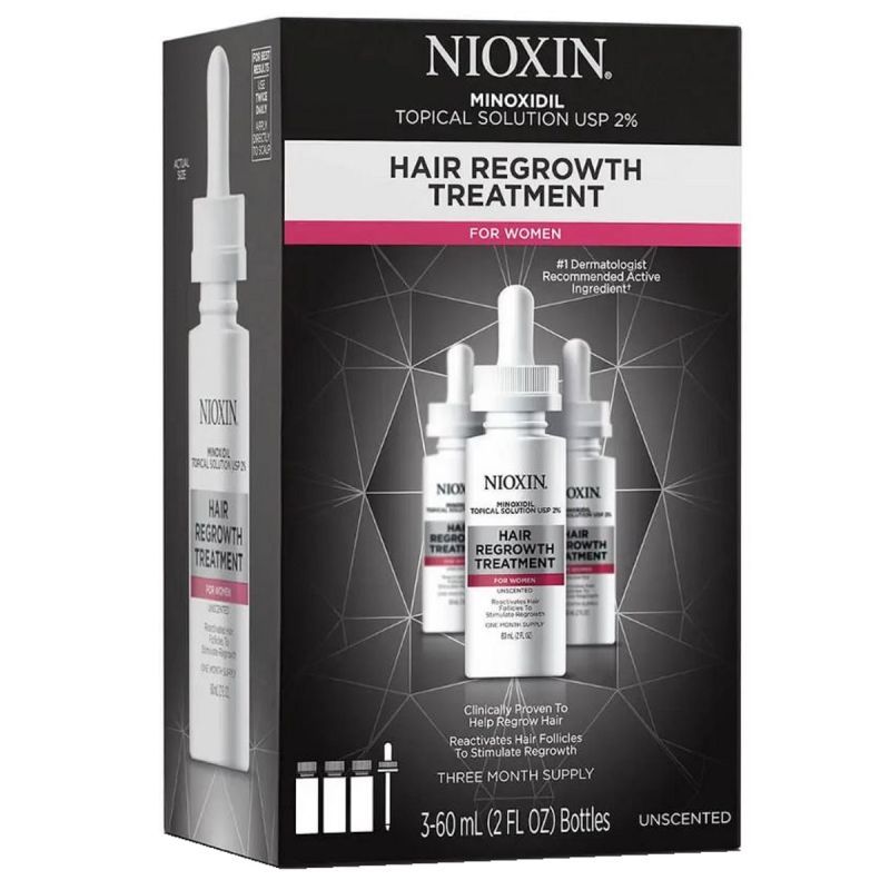 Nioxin Hair Regrowth Treatment for Women 2 oz 3 Pack 3 Month