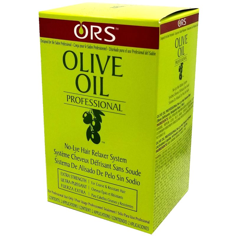 Olive Oil Systeme Cheveux Defrisant sans Soude Pour cheveux resistants 