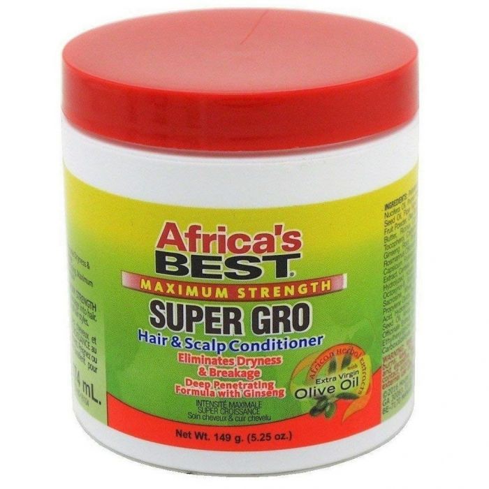 Africa's Best Super Gro Hair & Scalp Conditioner - Maximum Strength 5.25 oz