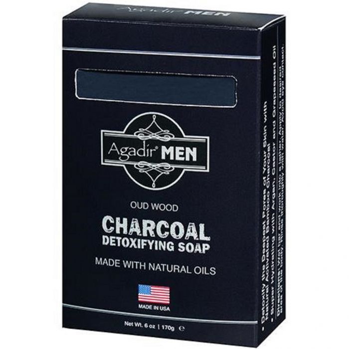 Agadir MEN Oud Wood Charcoal Detoxifying Soap 6 oz
