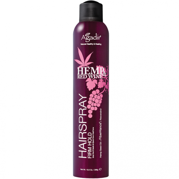 Agadir Hemp & Red Wine Firm Hold Hairspray 10.5 oz