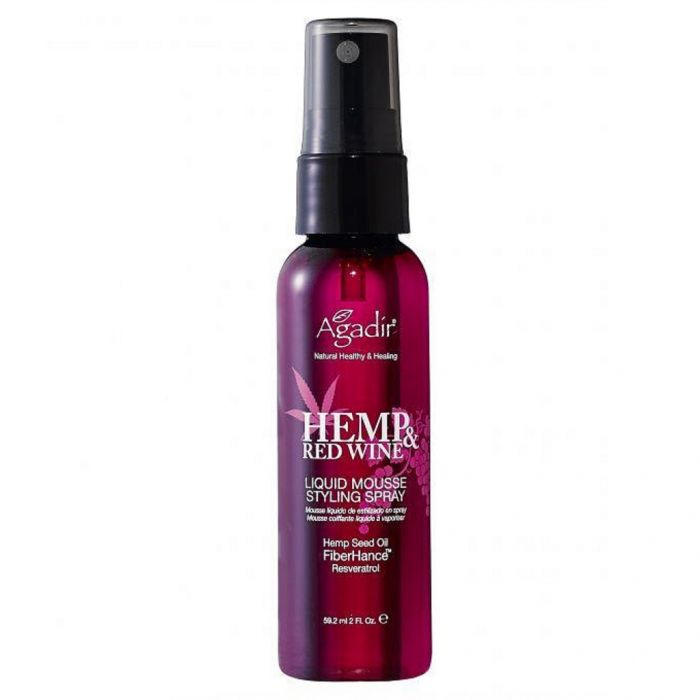 Agadir Hemp & Red Wine Liquid Mousse Styling Spray 2 oz