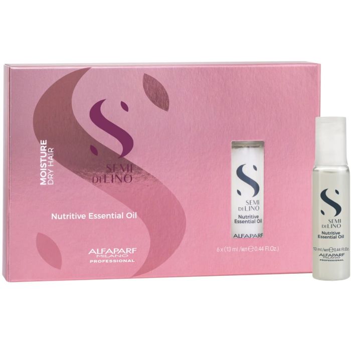 Alfaparf Semi Di Lino Moisture Nutritive Essential Oil Amples 0.44 oz - 6 Vials