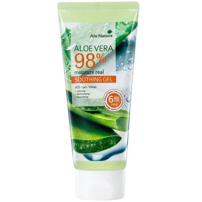 Alo Natura Aloe Vera 98% Moisture Real Soothing Gel 5.07 oz 