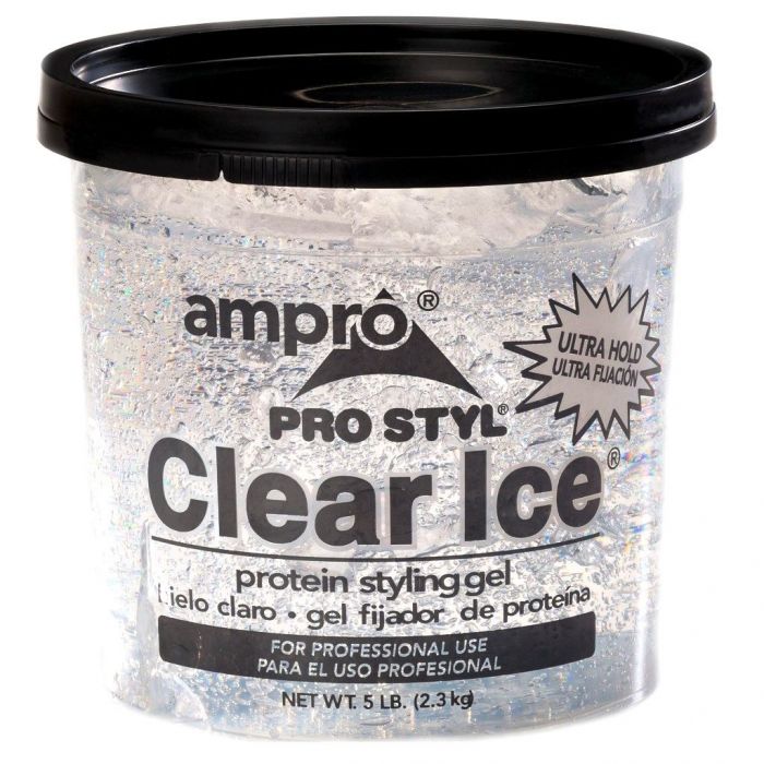 Ampro Pro Styl Clear Ice Protein Styling Gel - Ultra Hold 5 Lbs