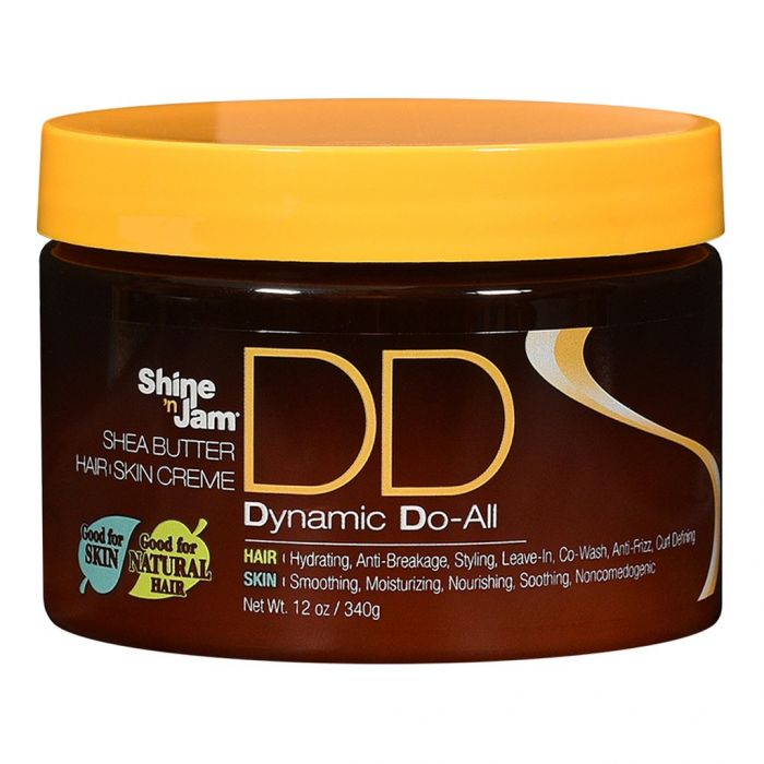 Ampro Shine 'n Jam Shea Butter Hair Skin Dynamic Do-All Cream 12 oz