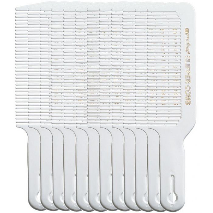 Andis Clipper Comb White #12499 - 12 Pack