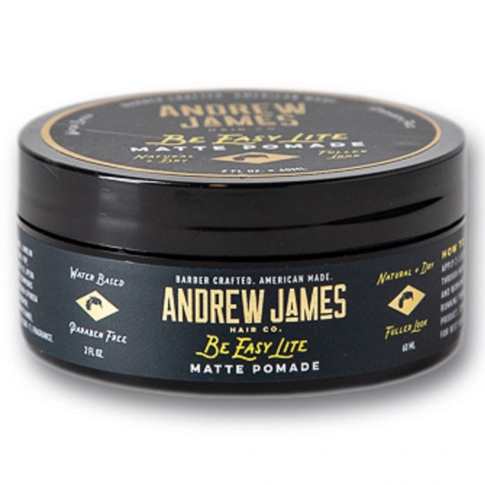 Andrew James Matte Pomade - Be Easy Lite 2 oz