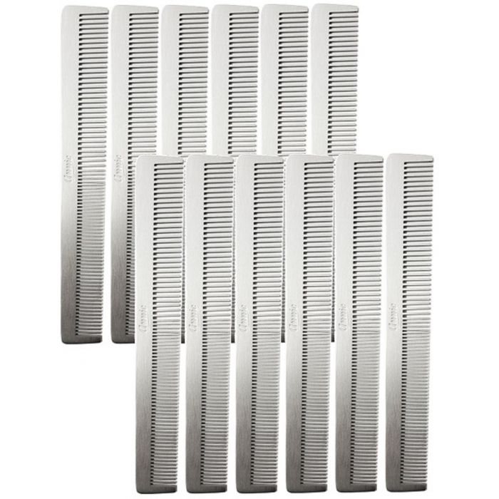 Annie Aluminum Barber Comb - 7.5" #323 - 12 Pack