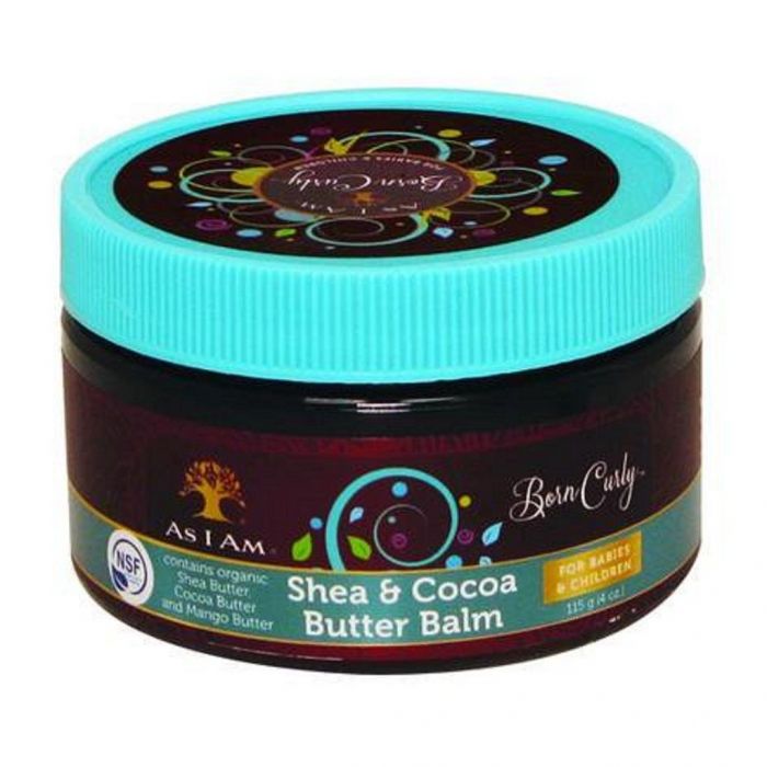 As I Am Born Curly Shea & Cocoa Butter Balm for Babies & Children 4 oz