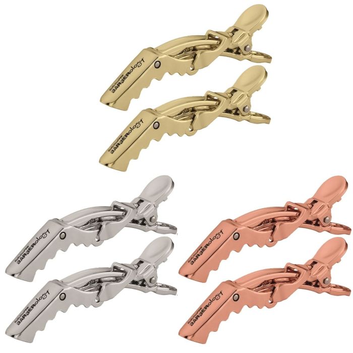 BaByliss Pro BARBERology 2-Piece Hair Clips #BBCLIPS [3 Color Options]