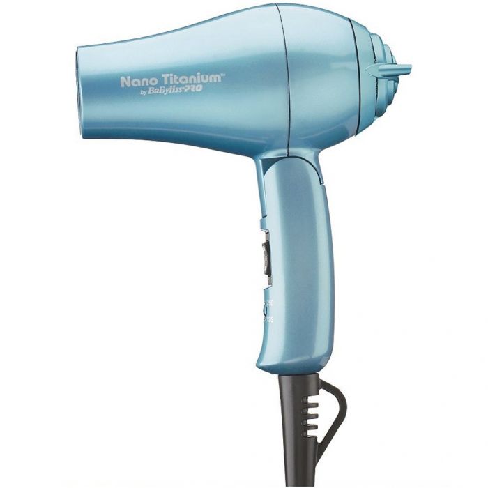 BaByliss Pro Nano Titanium Travel Dryer - Blue #BNT053TUC (Dual Voltage) 