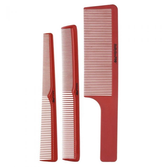 BaByliss Pro BARBERology Set of 3 Barber Combs #BCOMBSET3