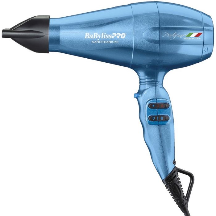 BaByliss Pro Nano Titanium Portofino 6600 Ionic AC Dryer - Blue #BNTB6610N