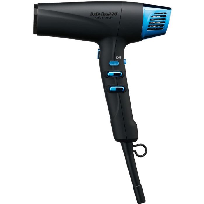 BaByliss Pro LIMITED EDITION Nano Titanium Professional High-Speed Dual Ionic Dryer Black & Blue #BNTMB9100