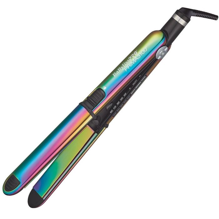 BaByliss Pro LIMITED EDITION Nano Titanium Prima 3100 Stainless Steel Flat Iron Iridescent - 1" #BNTRB3100TUC (Dual Voltage)