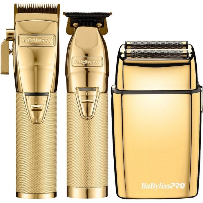 BaByliss Pro [NEW UPGRADED] GOLDFX+ Clipper, Trimmer & Shaver [TRIO]