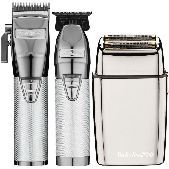 BaByliss Pro [NEW UPGRADED] SILVERFX+ Clipper, Trimmer & Shaver [TRIO]