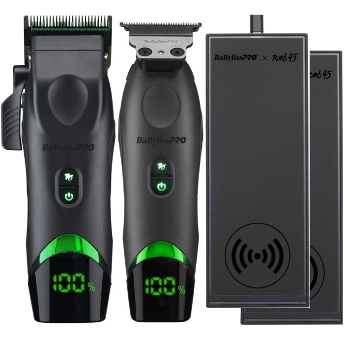 BaByliss Pro X Tomb45 Wireless Charging Clipper & Trimmer + FREE 2 Wireless Charging Mat [Combo]