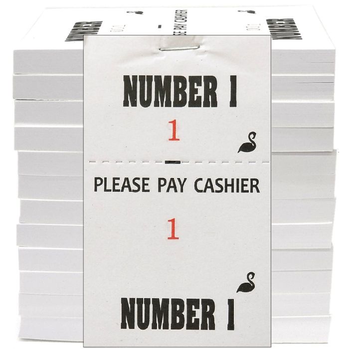 Stephan Barber Shop Check Pad [Number 1] - 1,200 Slips [100 Slips x 12 Pack]
