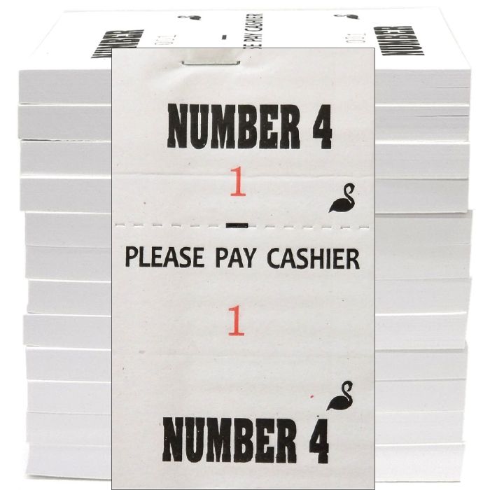 Stephan Barber Shop Check Pad (Number 4) - 1,200 Slips [100 Slips x 12 Pack]