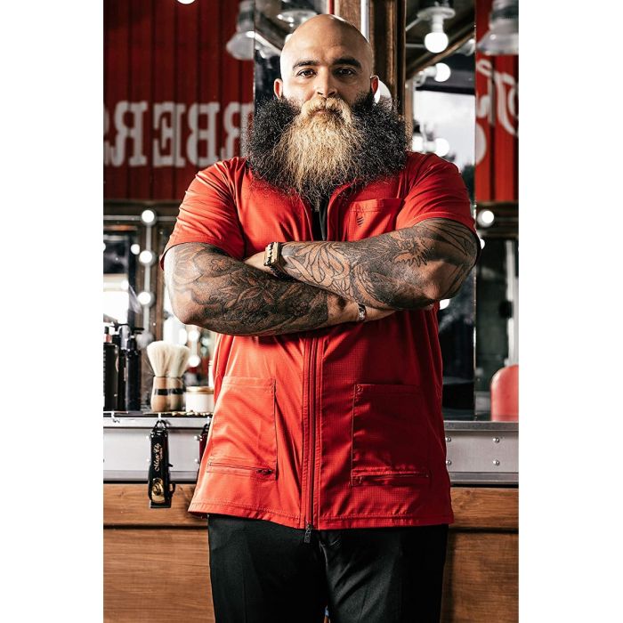 Barber Strong The Barber Jacket - Red [S-5XL] #BSJ01-RED