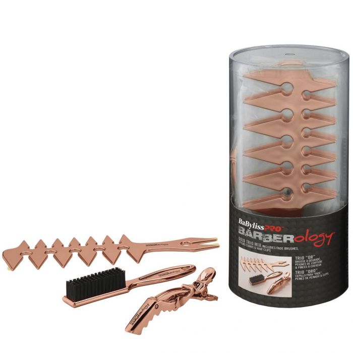 BaByliss Pro BARBERology Trio Mix - Rose Gold #BBCKT15RG - 18 Pack Bucket