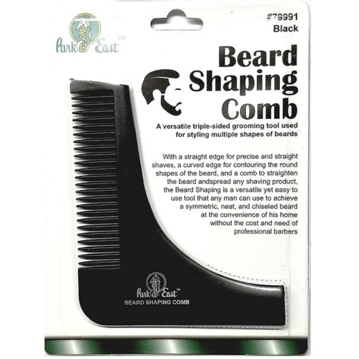 Beauty Town Park East Beard Shaping Comb Black #79991