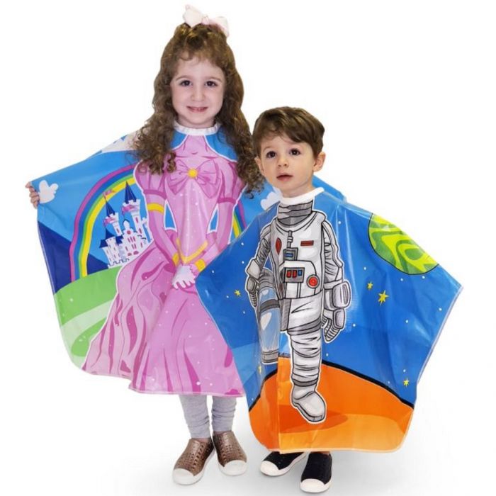 Betty Dain Princess & Astronaut Vinyl Kids Cape - 2 Pack #272