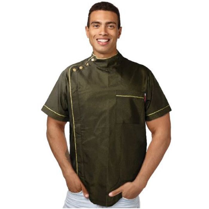 Black Ice Signature Series Barber Jacket - Rich Gold #BVE010GOL [S to 3XL Available]