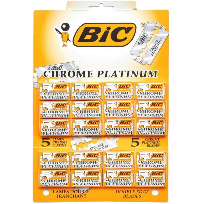 BiC Chrome Platinum Double Edge Blade - 100 Blades