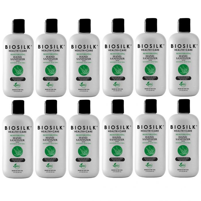 BioSilk Aloe Vera Hand Sanitizer 12 oz - 12 Pack