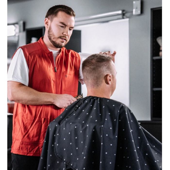 Barber Strong The Barber Cape - Barber Shield - Black #BSC06-BLK