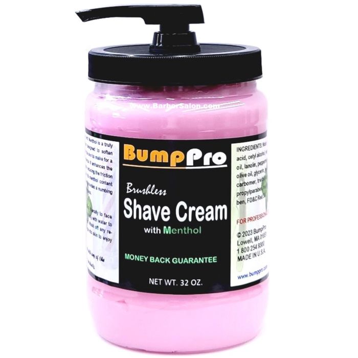 Bump Pro Brushless Shave Cream with Menthol 32 oz