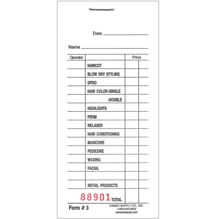 Cameo #3 Mini Deluxe Check Pad - 100 Slips