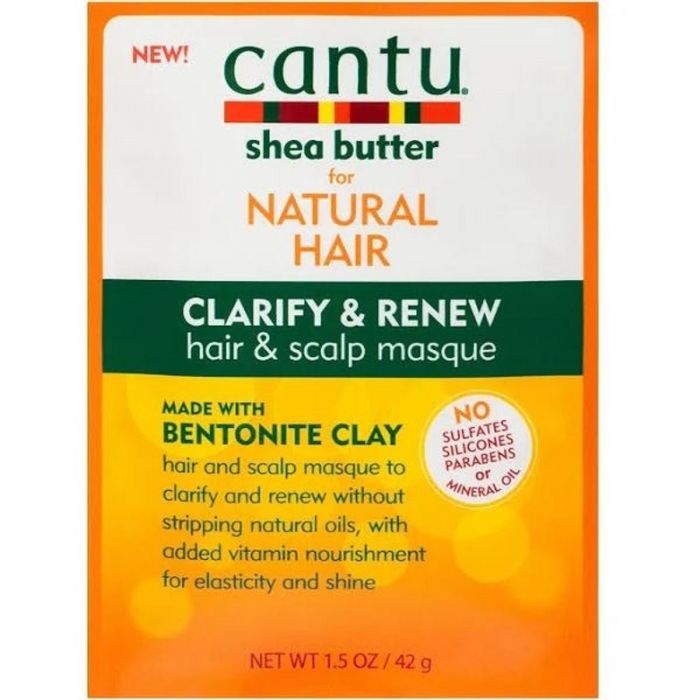 Cantu Shea Butter for Natural Hair Clarify & Renew Hair & Scalp Masque 1.5 oz