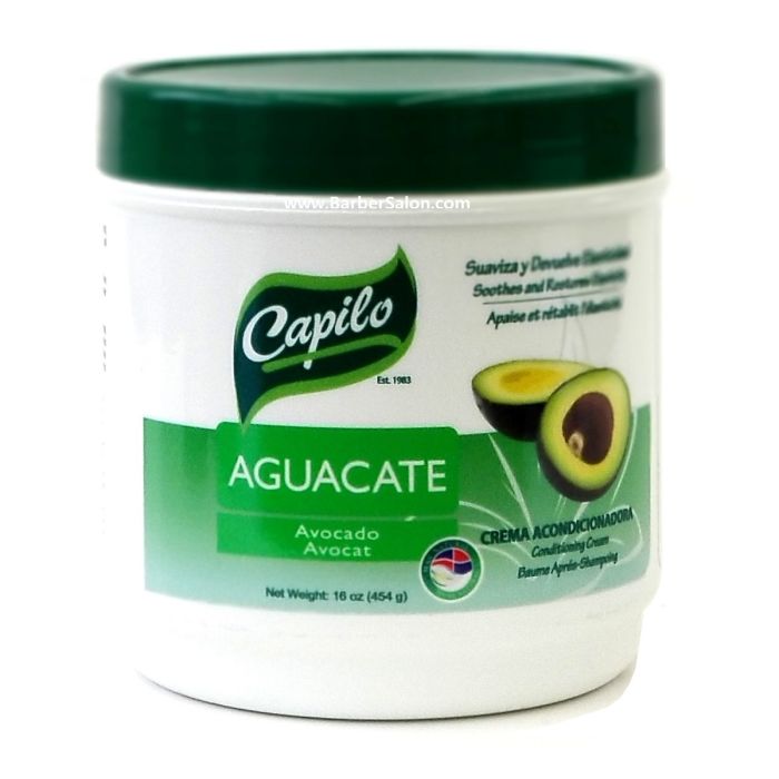 Capilo Soothes and Restores Conditioning Cream - Avocado (Aguacate) 16 oz