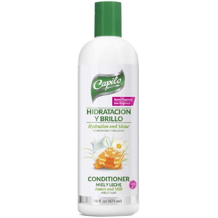 Capilo Moisture and Shine Conditioner - Honey and Milk (Miel y Leche) 16 oz