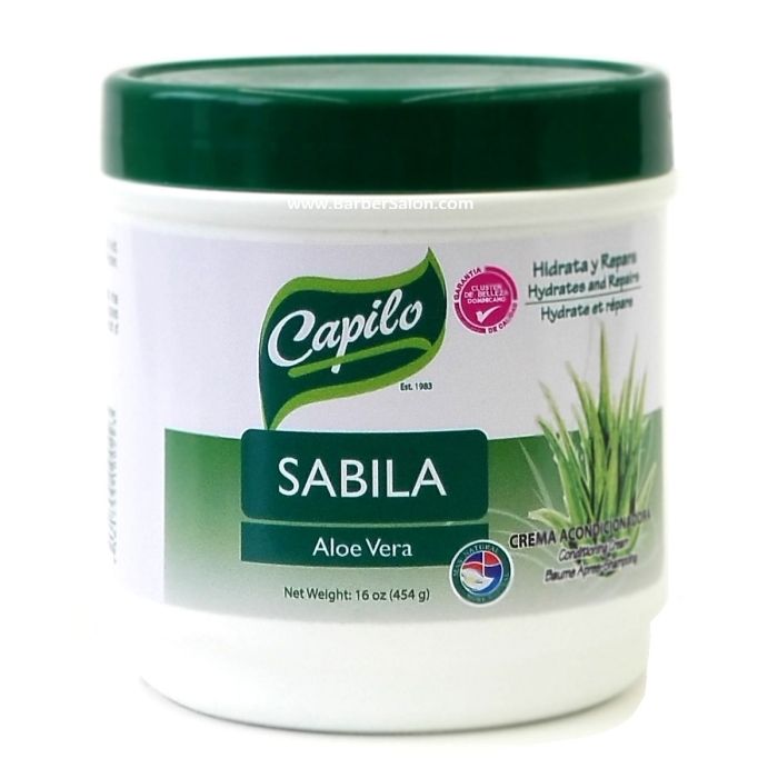 Capilo Hydrates and Repairs Conditioning Cream - Aloe Vera (Sabila) 16 oz