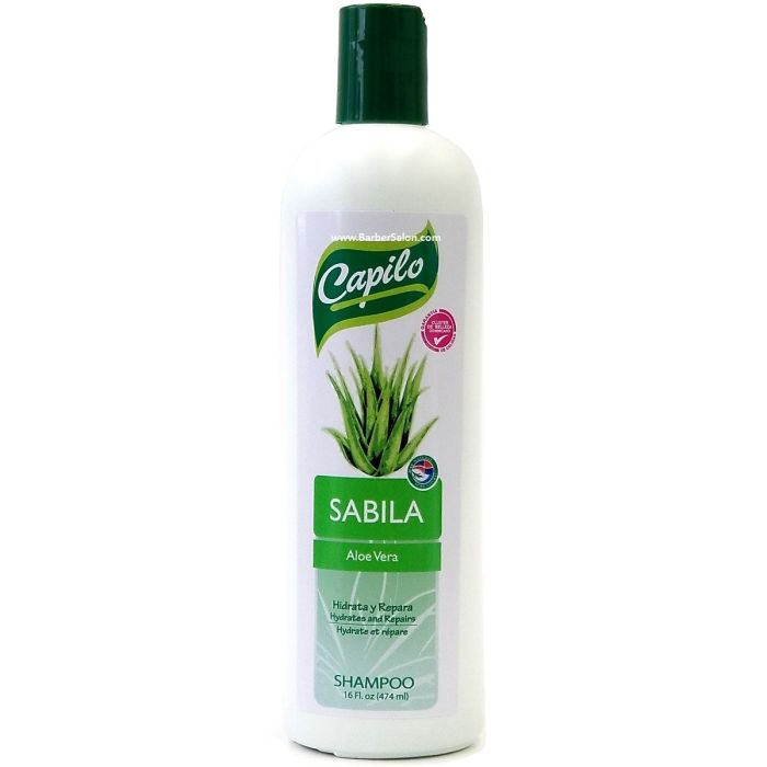 Capilo Hydrates and Repairs Shampoo - Aloe Vera (Sabila) 16 oz