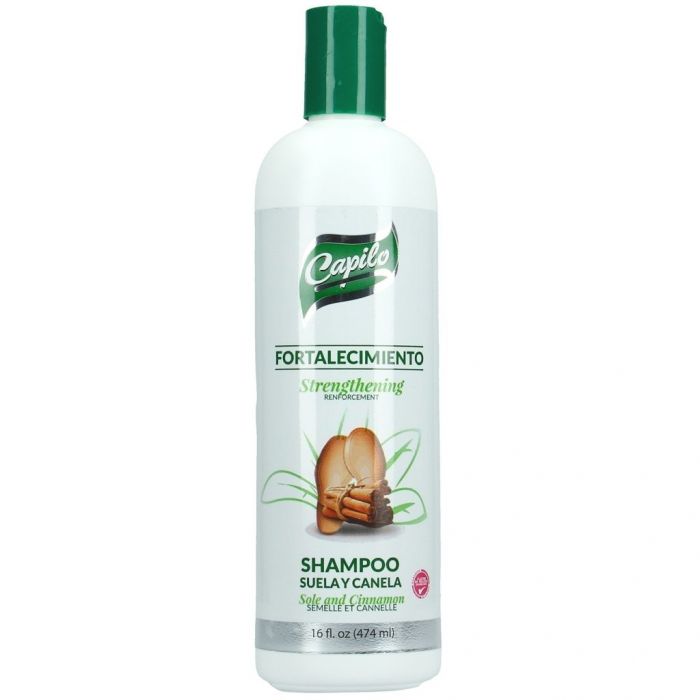 Capilo Strengthening Shampoo - Sole and Cinnamon (Suela y Canela) 16 oz