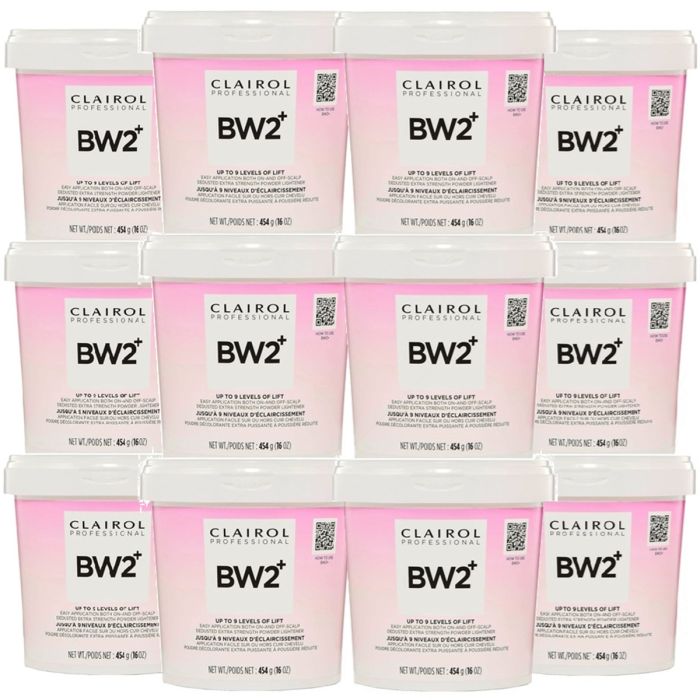 Clairol BW2+ Extra Strength Powder Lightener 16 oz [12 Pack]