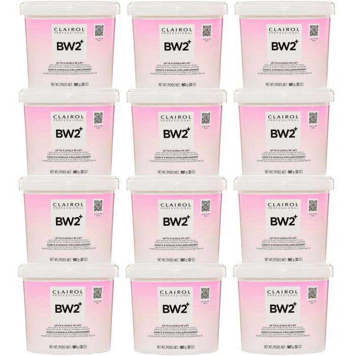 Clairol BW2+ Extra Strength Powder Lightener 32 oz [12 Pack]