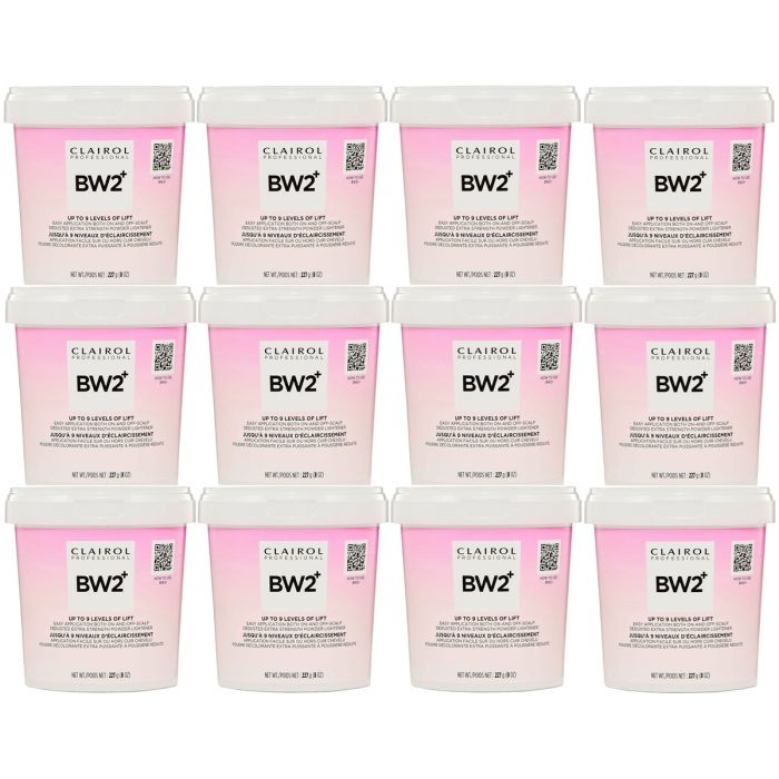 Clairol BW2+ Extra Strength Powder Lightener 8 oz [12 Pack]
