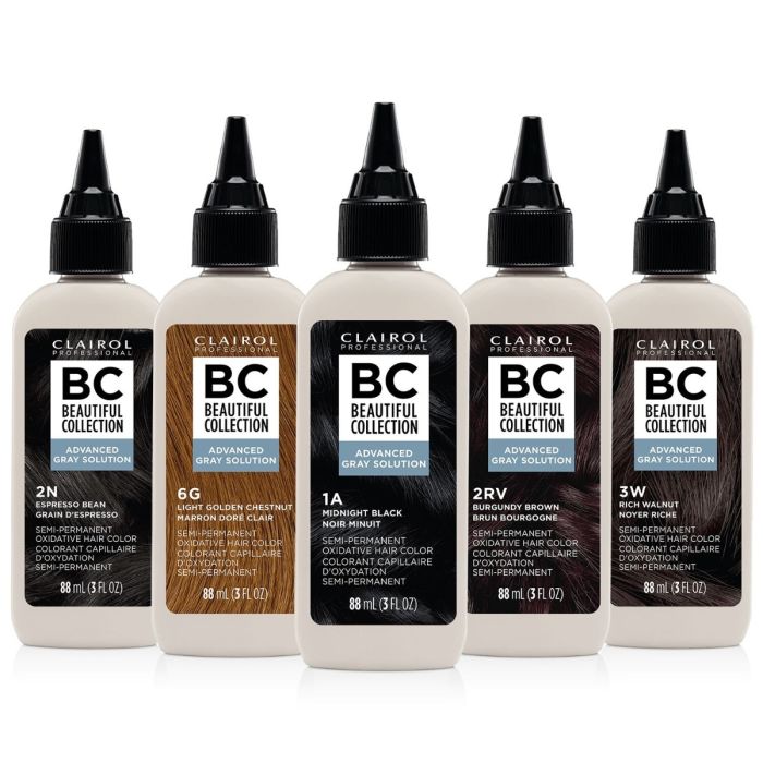 Clairol Beautiful Collection Advanced Gray Solution Semi Permanent Color 3 oz [Various Color Options]