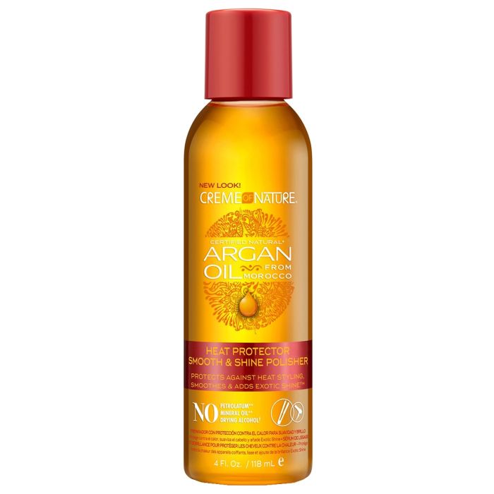 Creme of Nature Argan Oil Heat Defense Smooth & Shine Polisher 4 oz