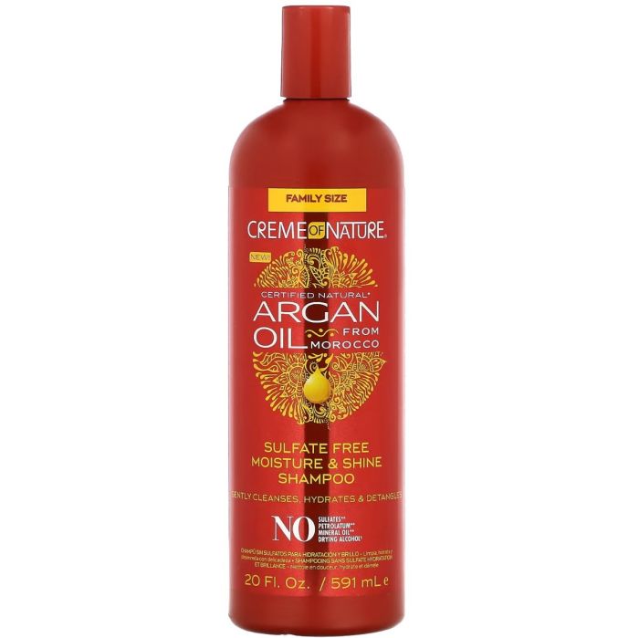 Creme of Nature Argan Oil Sulfate-Free Moisture & Shine Shampoo 20 oz