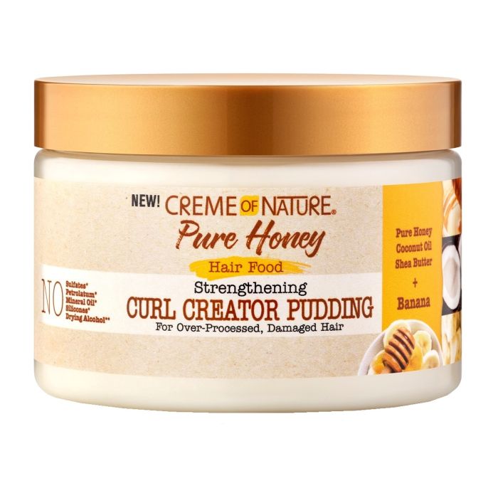 Creme of Nature Pure Honey Hair Food Strengthening Curl Creator Pudding 11.5 oz